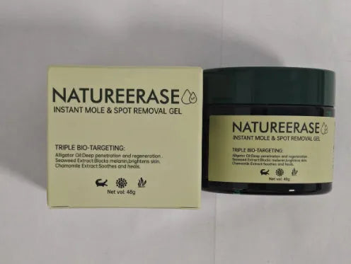 Natureerase Instant Mole Spot Removal Gel 45g container with hydrating formula
