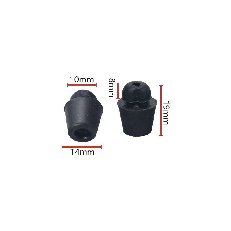 Pack of 10 X16 coloured rubber damping clips for automotive shock absorption applications