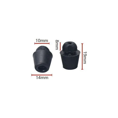 Pack of 10 X16 coloured rubber damping clips for automotive shock absorption applications