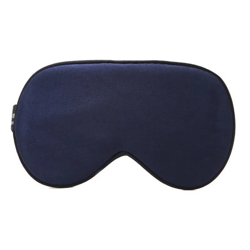 Double-sided mulberry silk eye mask with embroidered print in various colour options