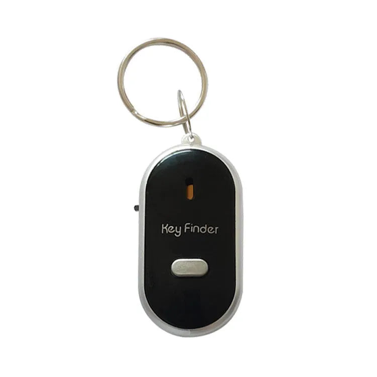 Oval-shaped plastic key finder pendant in red, blue, white, black, and orange colour options.