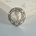 Retro magnetic earrings with hollow heart or lotus shapes in antique silver or ancient gold stainless steel