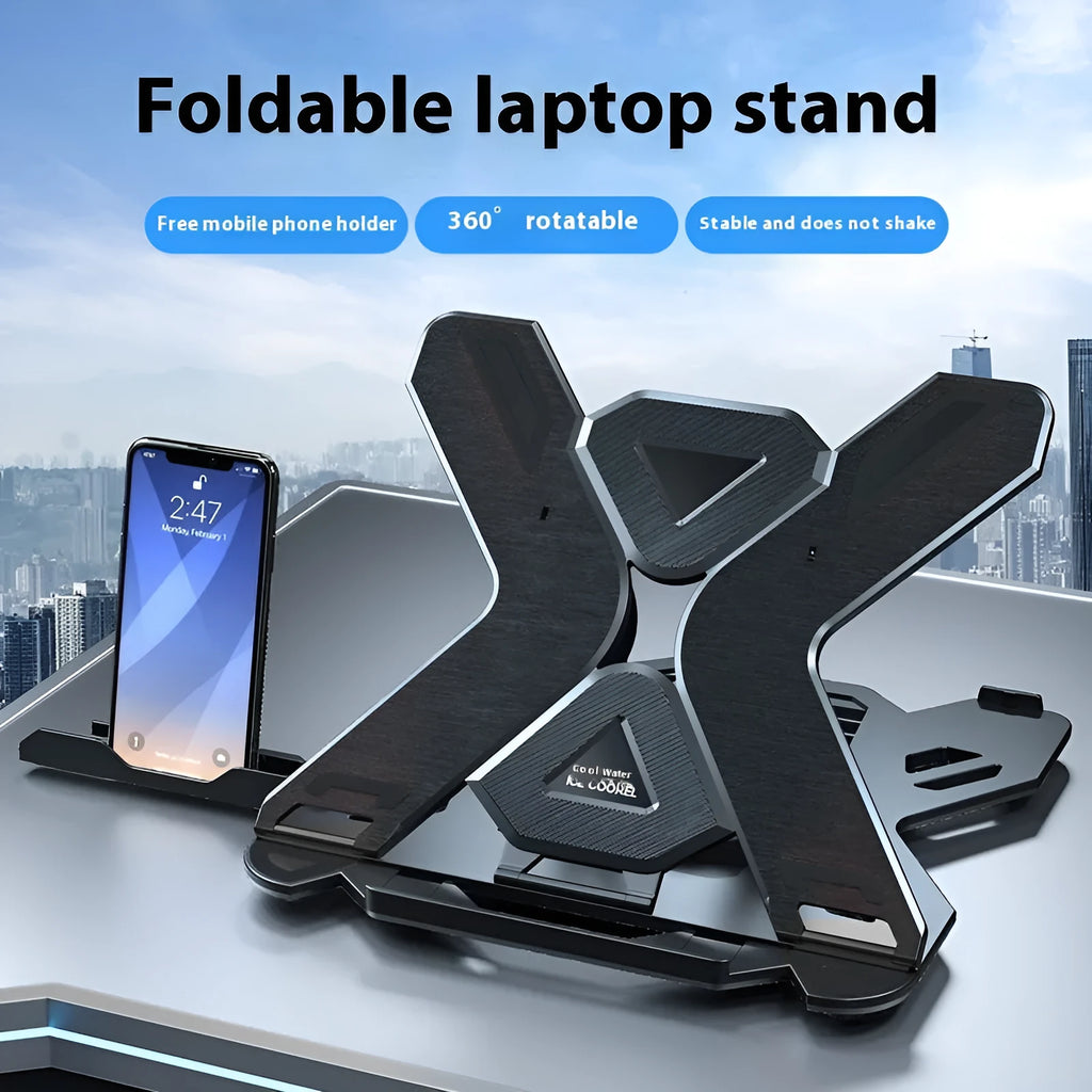 ABS plastic laptop cooling bracket in black or white with 300x200mm platform