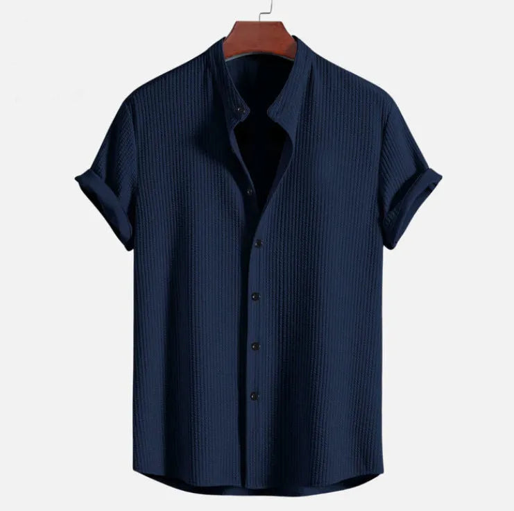 Mens loose short sleeve shirt in multiple colours with Asian sizing options