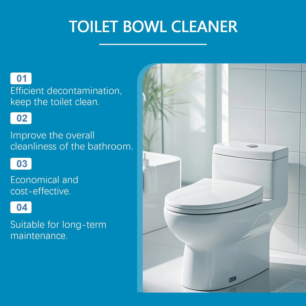 Pack of toilet cleaning powder showing four 30g sachets, 120g total, for descaling and stain removal