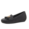 Flat heel height increasing insole work shoes with mid heel in beige, black, blue, and brown colours