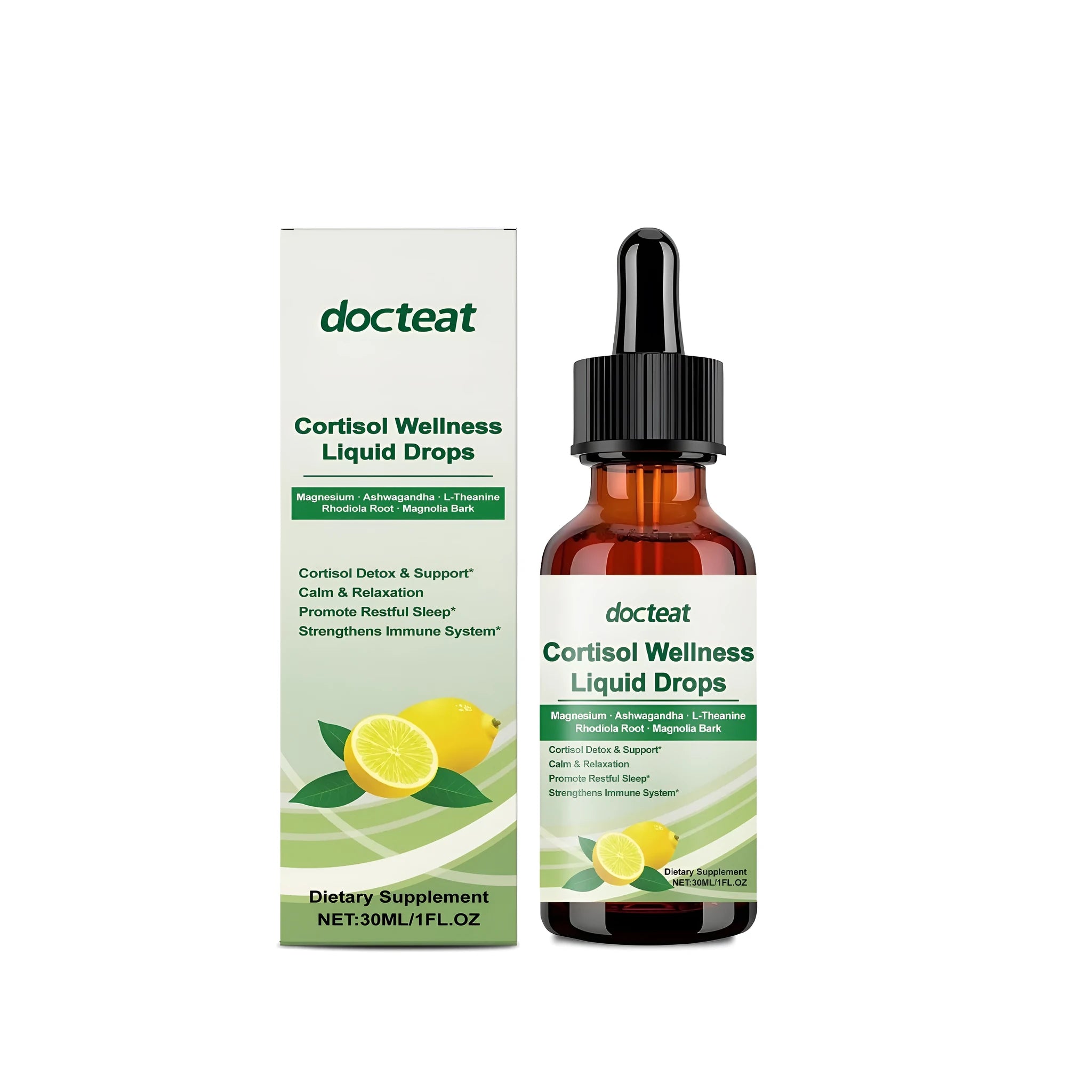 30ml bottle of supplement drops for body health regulation containing traditional Chinese medicine extracts