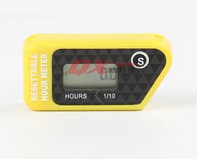Black waterproof LCD maintenance timer for ATV motorcycle motorboat and lawn mower engines