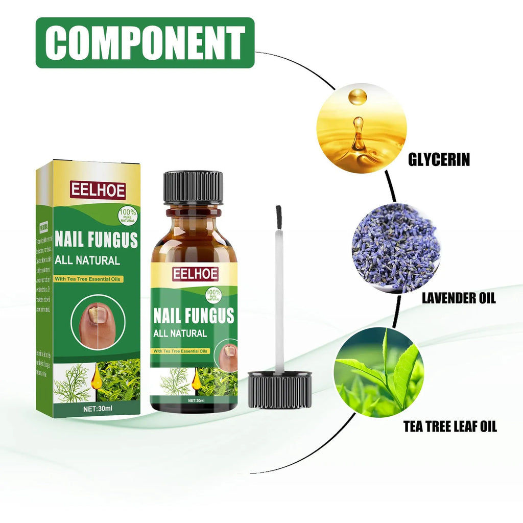 30ml bottle of tea tree oil nail repair liquid for fingernails and toenails