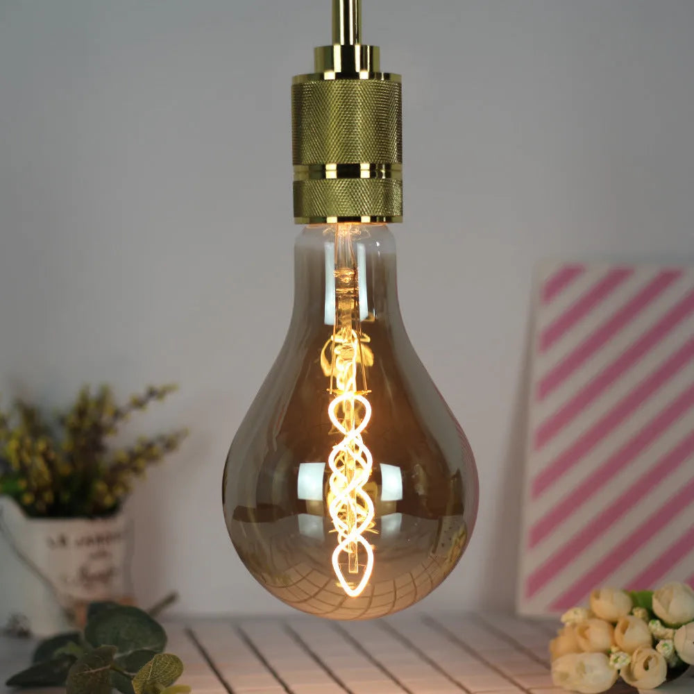 A110 double spiral gold LED soft light strip with 110x200mm dimensions
