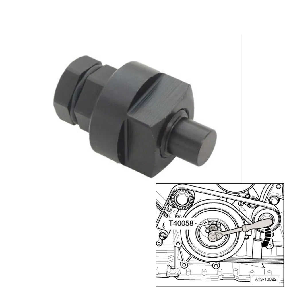 Aodi T40058 crankshaft rotating sleeve timing tool adapter for engine adjustment