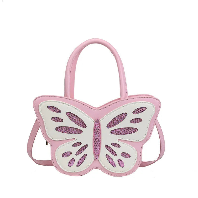 Square PU leather ladies crossbody bag in four colours with contrast detail