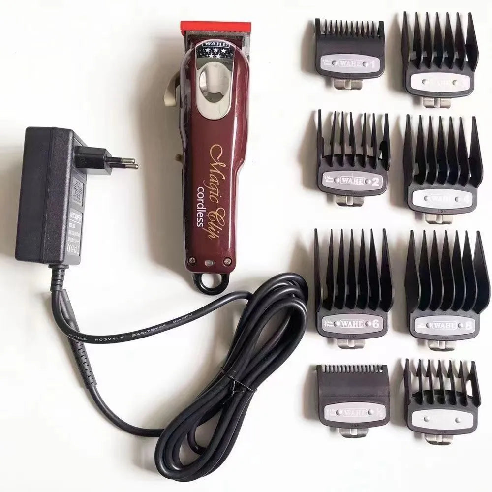 Rechargeable hair clippers with stainless steel cutter head for home haircuts