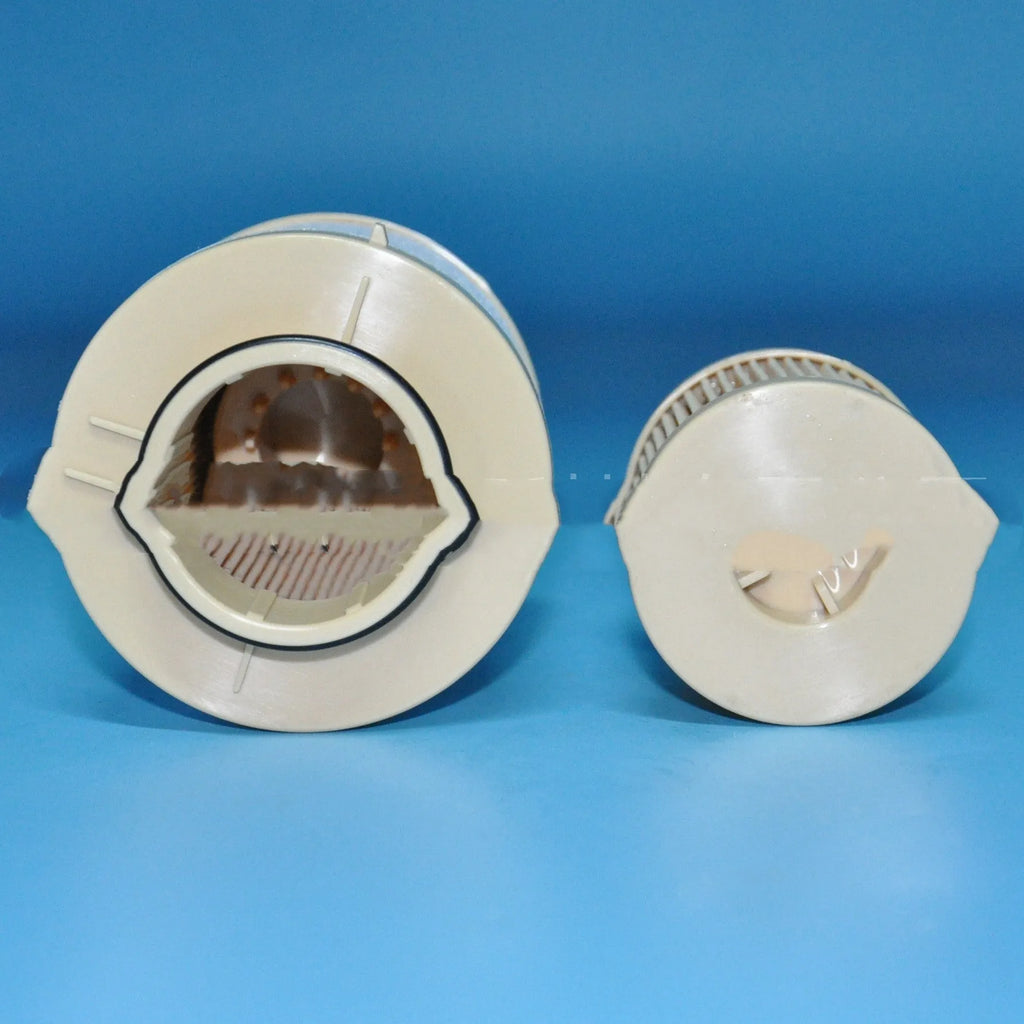 FD4616 diesel fuel filter for Ford F350 F550 F750 and 6.0L engine trucks showing dimensions