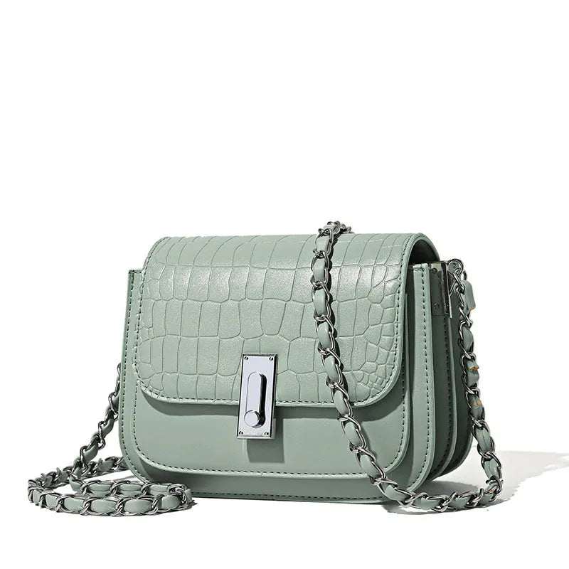 Soft PU women's cross-body shoulder bag with sandwich pocket and internal phone compartment in black colour