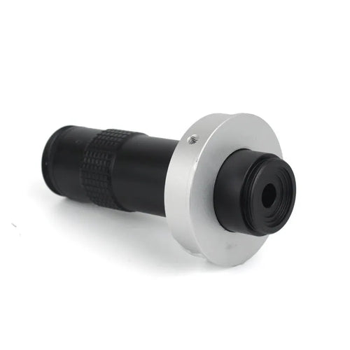 Black industrial camera monocular lens for 10-130x magnification inspection work