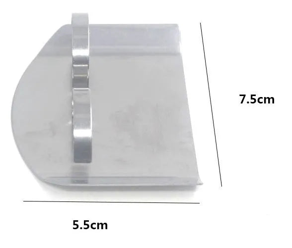 Stainless steel finger guard for kitchen safety during vegetable cutting and food preparation