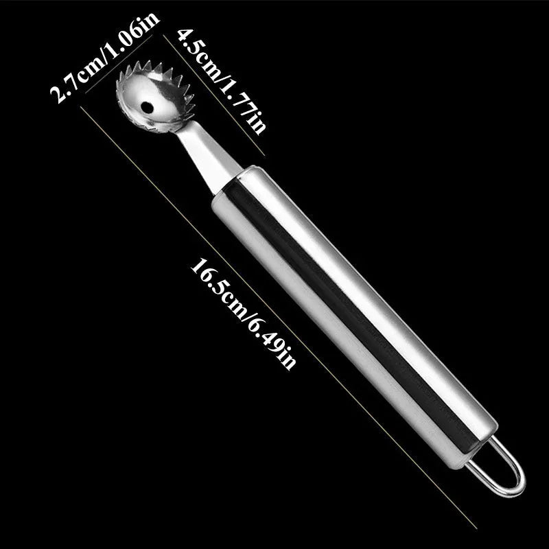 Stainless steel strawberry stem remover creative kitchen gadget modern minimalist design 410 stainless steel