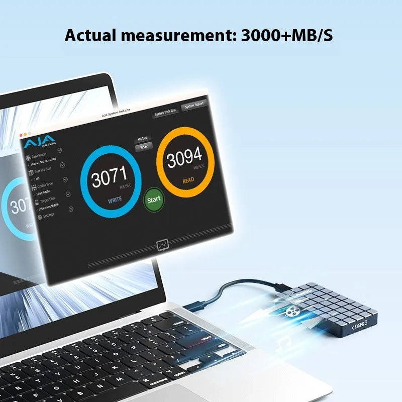 USB4 aluminium hard disk enclosure for NVMe M.2 SSDs with 40Gbps transfer speed