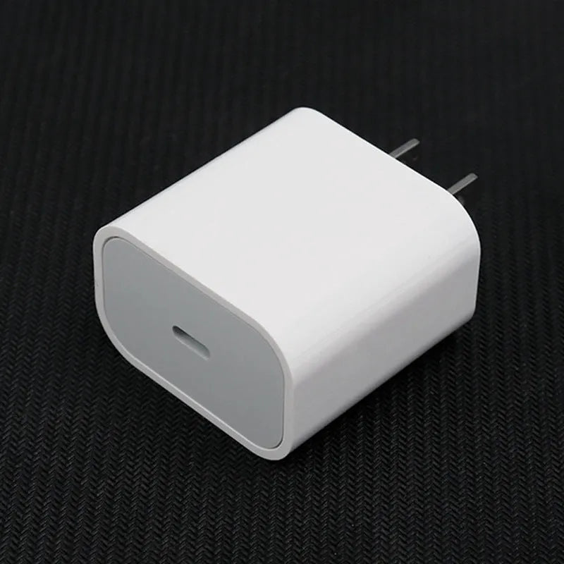PD20W mobile phone charger with USB port in American and European plug versions