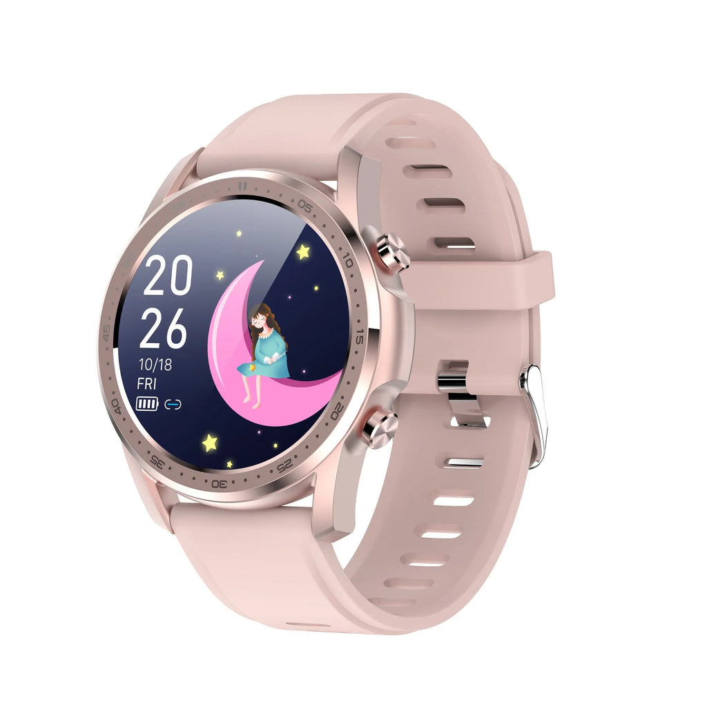 Youth2 Body Temperature Smart Bracelet in zinc alloy case with 1.3-inch touchscreen.