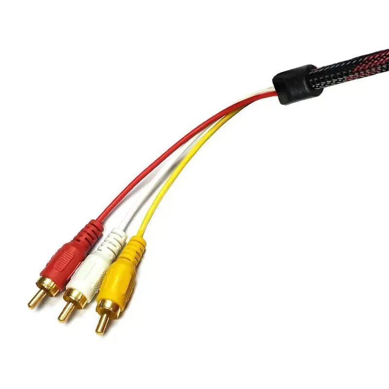 HDMI to AV15 M conversion cable measuring 1.5 metres with alloy connectors