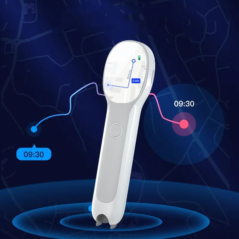 Universal reading pen in white ABS plastic with baking varnish finish for English learning and translation