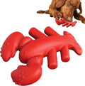 Red nylon chew toy for large dogs measuring 170mm with textured surface for dental cleaning