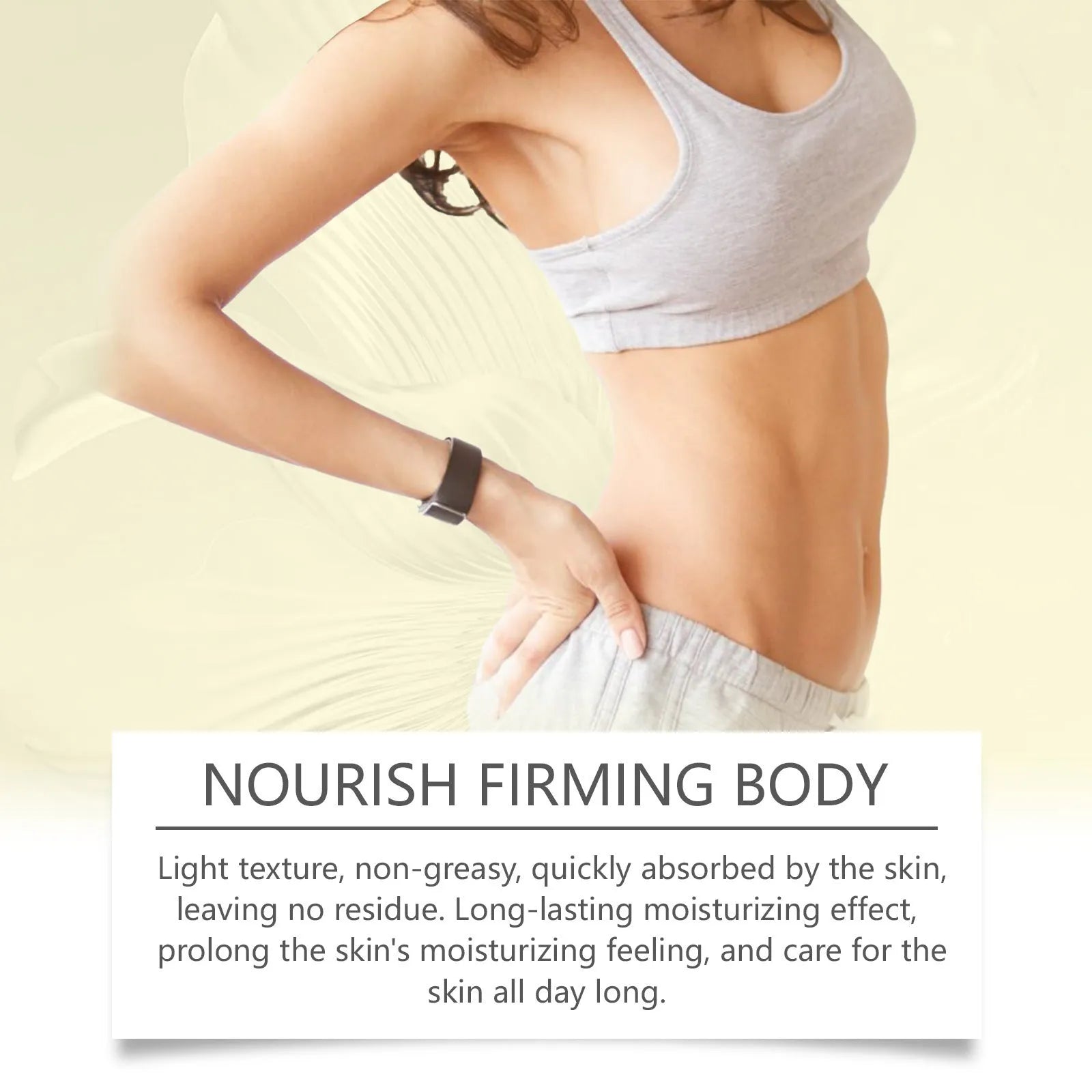 Nourishing and firming body care kit with skin massage oil and moisturising cream