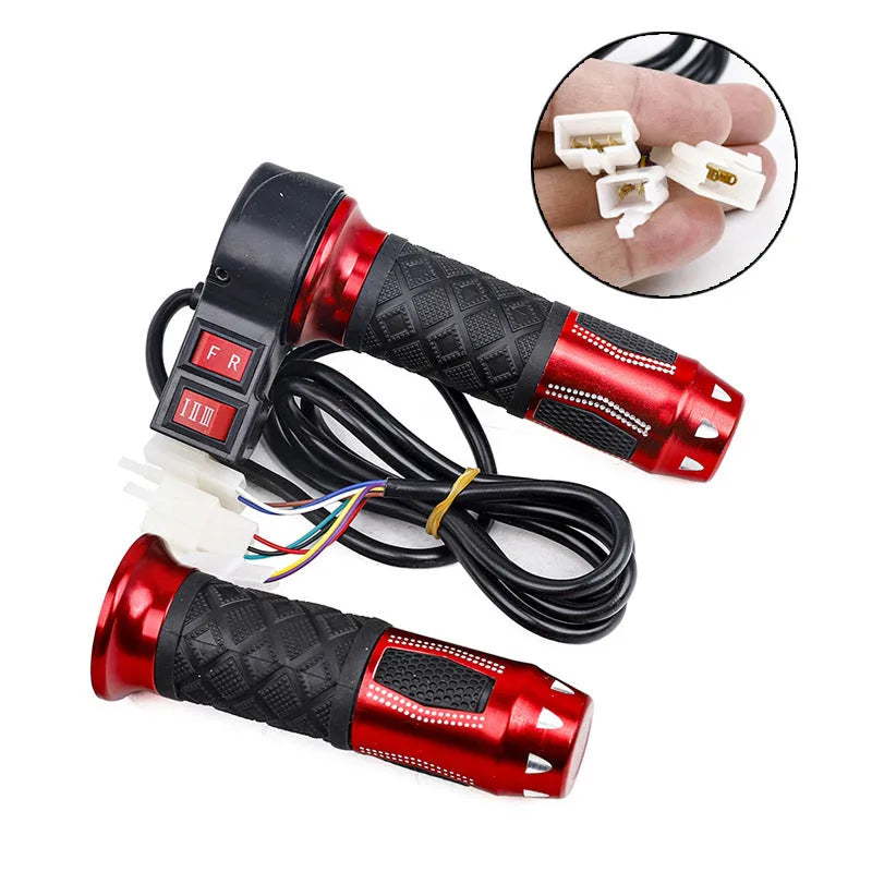 Three-wheel electric car accelerator modification kit with three-speed rotating handle in plastic construction