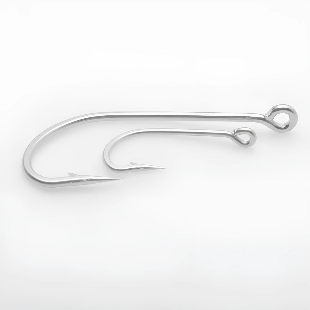 Alloy sea fishing hook set with multiple style options for ocean boat fishing