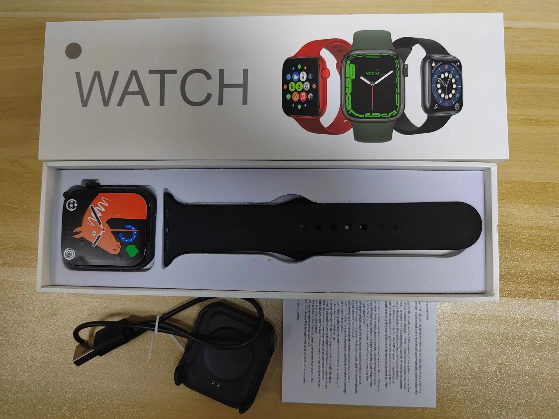 GT20 smartwatch with alloy case and silicone strap showing touch screen display