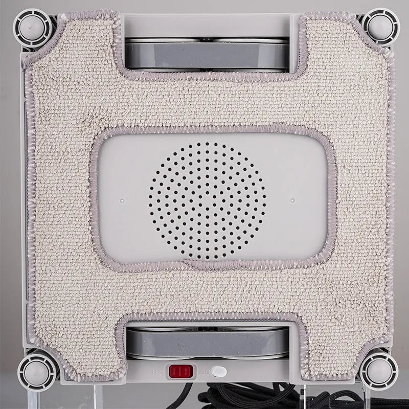 White intelligent window cleaning robot for high-rise windows with 220mm dimensions