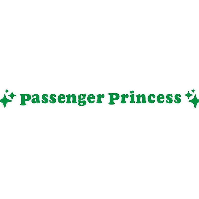 Passenger Princess rearview mirror decorative sticker measuring 12.5cm in multiple colour options