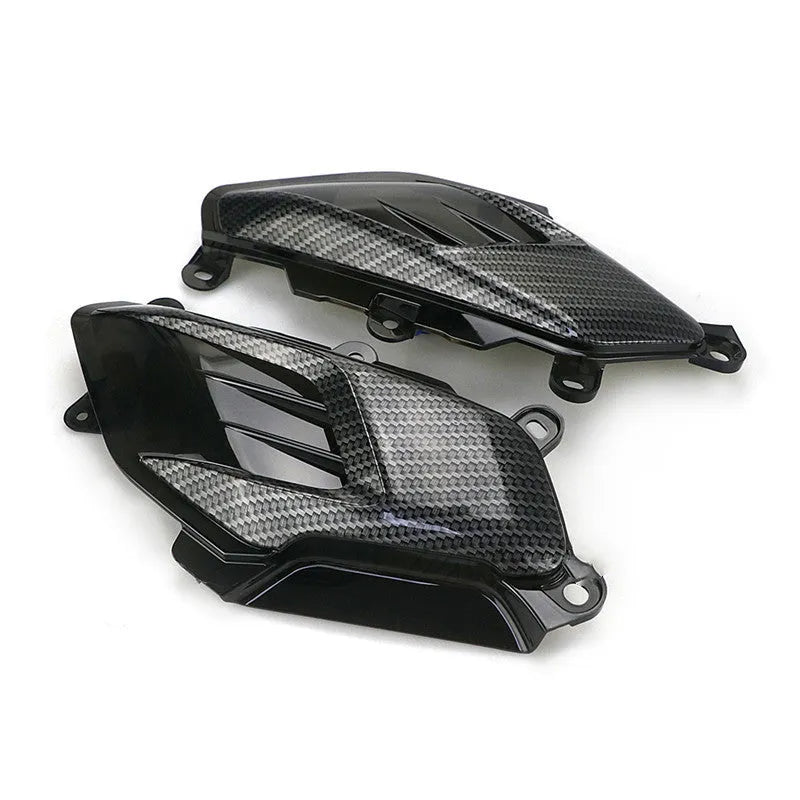 Pair of carbon fibre style LED side lamps for Yamaha NMAX125 and NMAX155 scooters.
