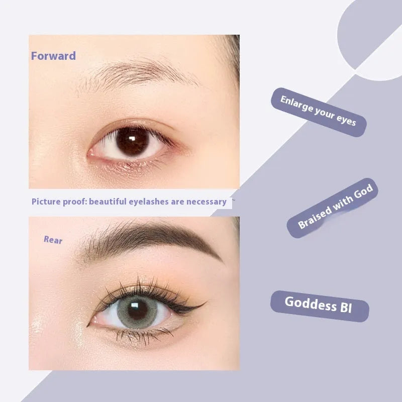 Black V-shaped fishtail false eyelashes showing segments in 8mm, 9mm, 10mm, 11mm, and 12mm lengths