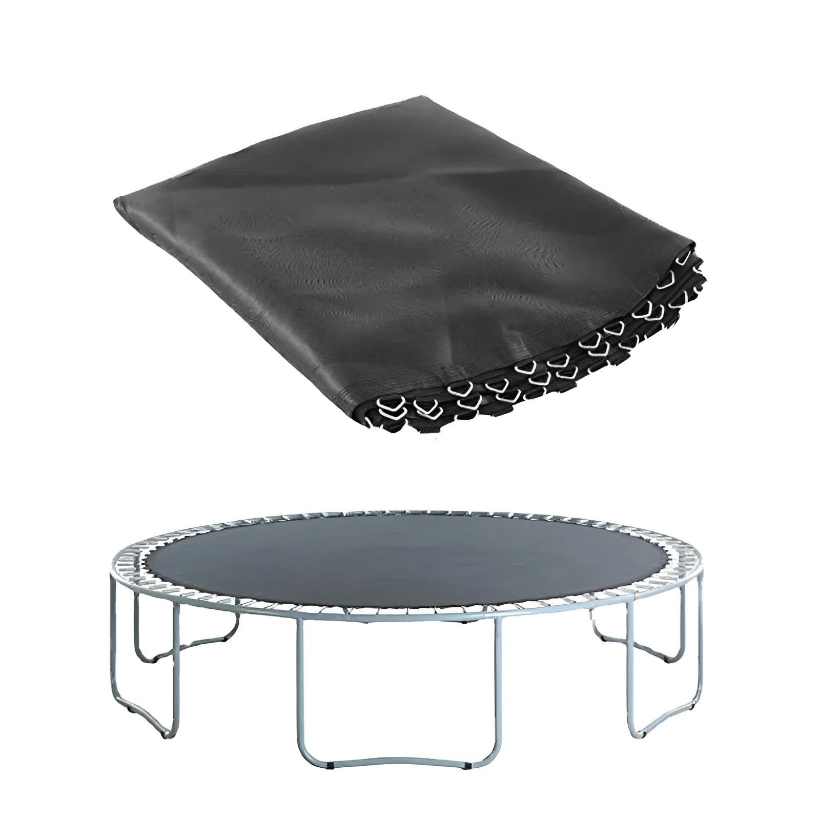 Round bungee trampoline replacement elastic fabric mat made from PP material