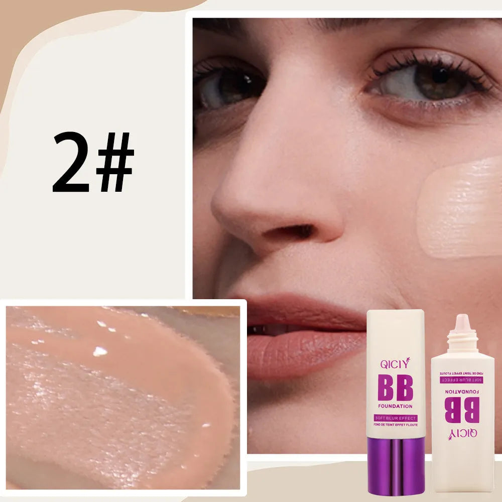 Feeding bottle BB cream foundation in liquid form with brightening properties