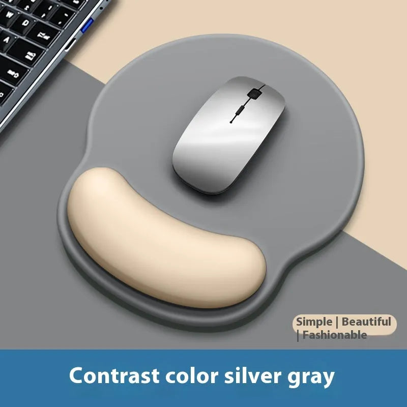 Gradient girl silicone mouse mat with wristband on desk 220x250mm