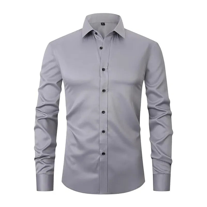 Men's stretch long sleeve work shirt in polyester fibre available in multiple colours and sizes S to 3XL