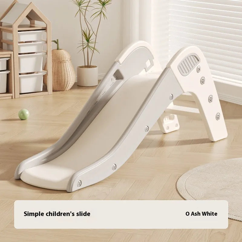 Small plastic baby slide in blue, yellow, brown, or grey for babies under 3 years old