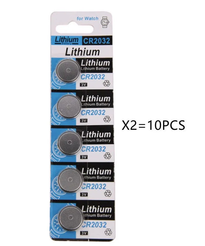 CR2032 lithium button battery pack for weight scales and remote controls