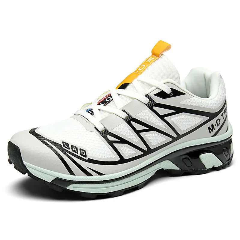 Men's and women's outdoor hiking shoes with mesh lining and rubber sole