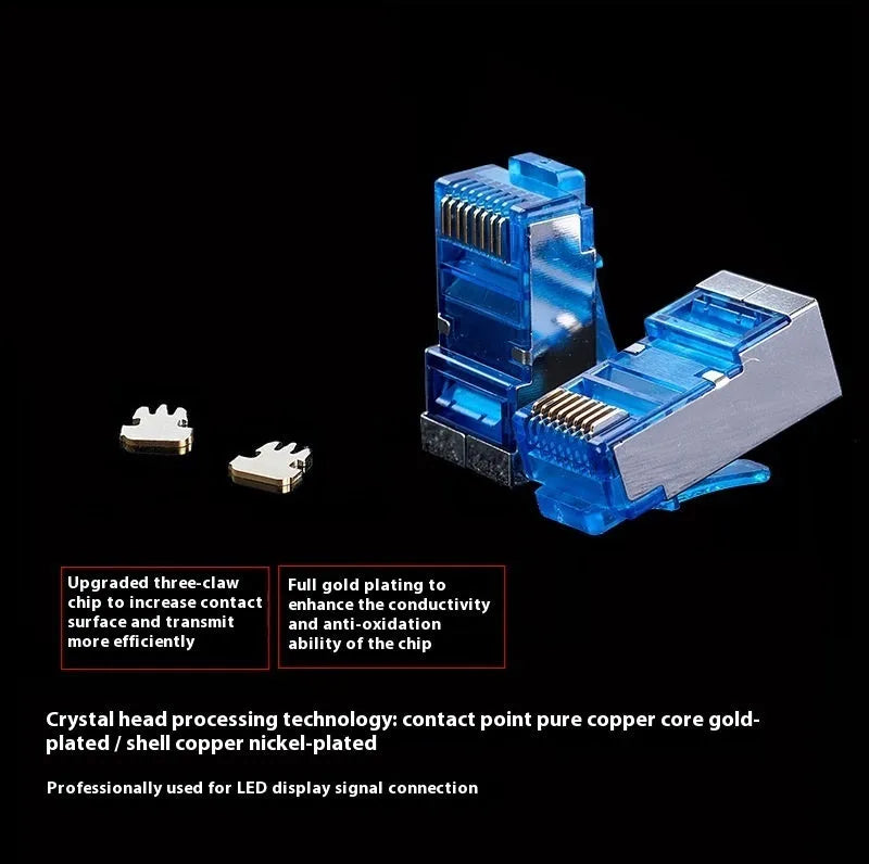 CAT6 RJ45 network converter extension cable with plug connectors, available in various lengths.