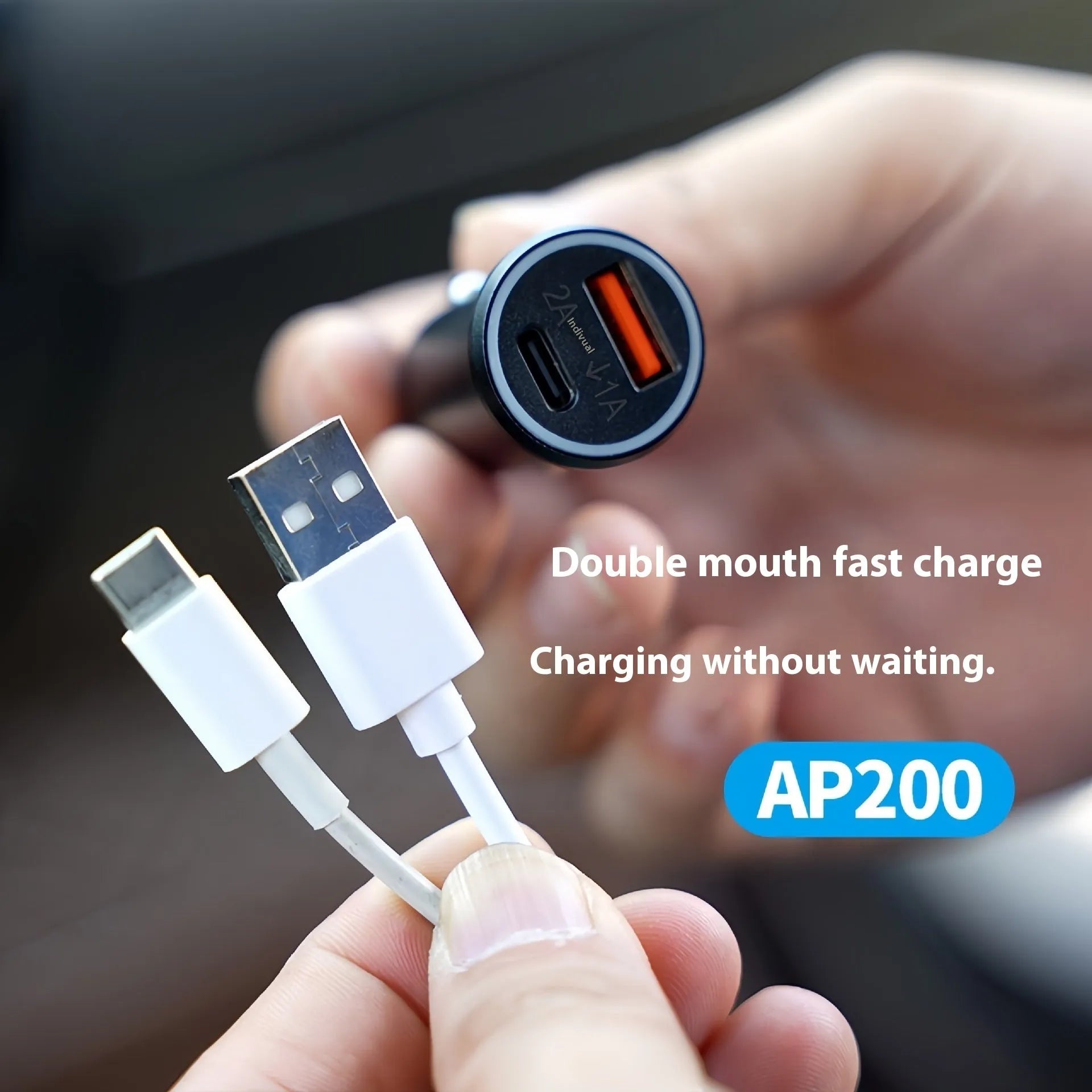 Black car charger GPS locator device with ABS housing for vehicle tracking