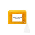 Turmeric Cleansing Mousse Facial Set with ginger soap and 30 reusable pads in 490g complete kit