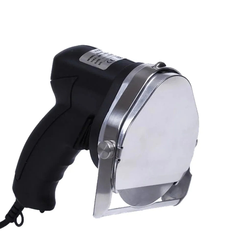 Black electric meat cleaver with UK plug for turkey barbecue machine processing
