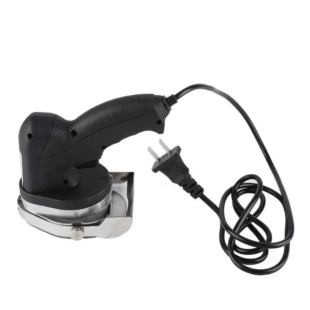 Black electric meat cleaver with UK plug for turkey barbecue machine processing