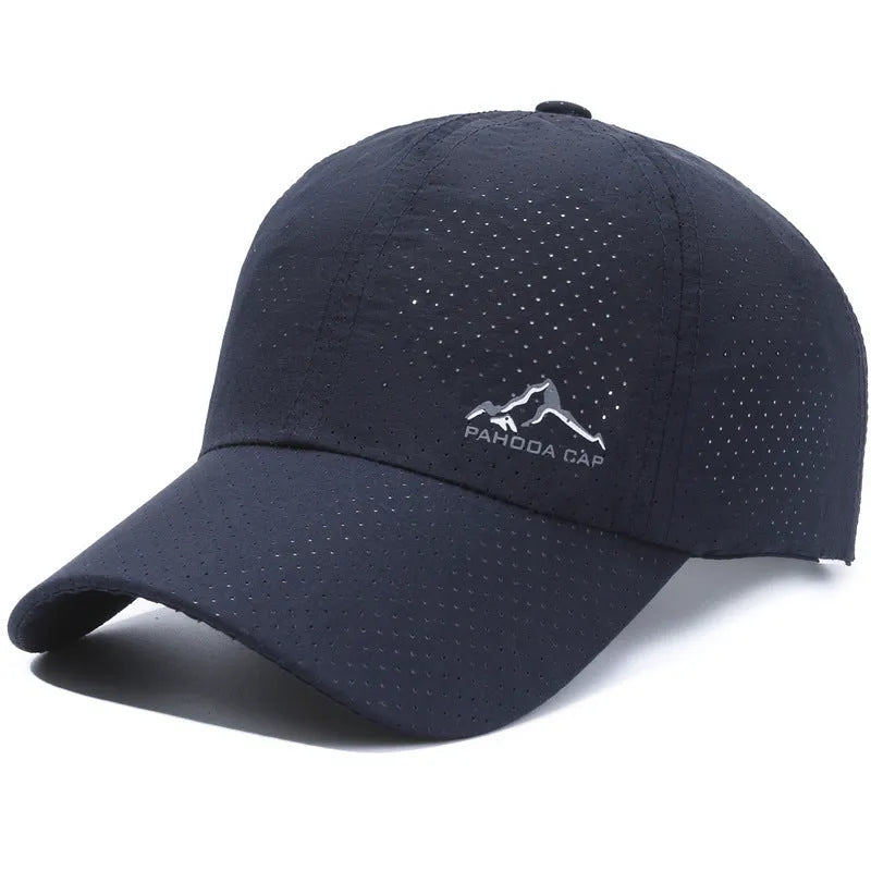 Korean-style adjustable baseball cap in polyester fabric with dome crown design for summer sun protection