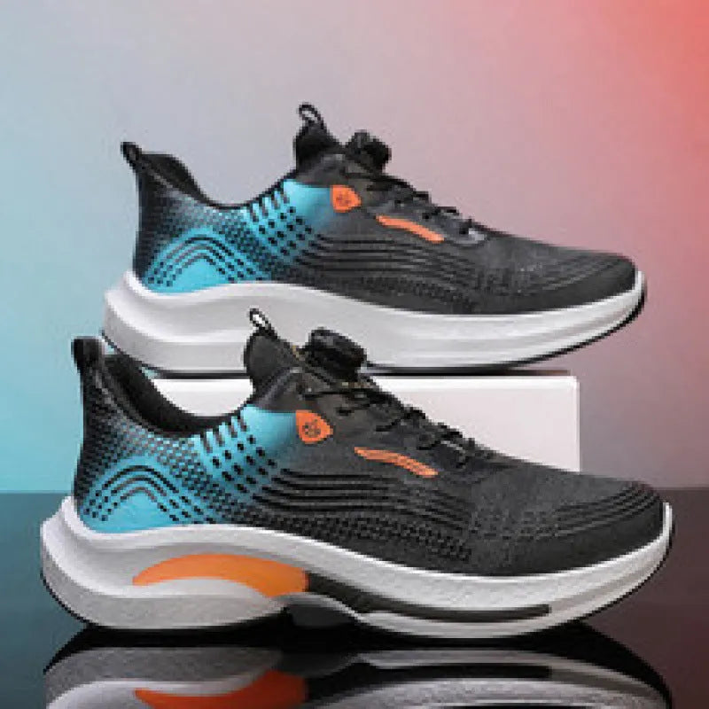 Men's low-top mesh sneakers with rotating buckle closure in multiple colour options